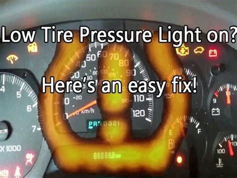 How to Turn Off Low Tire Pressure Light